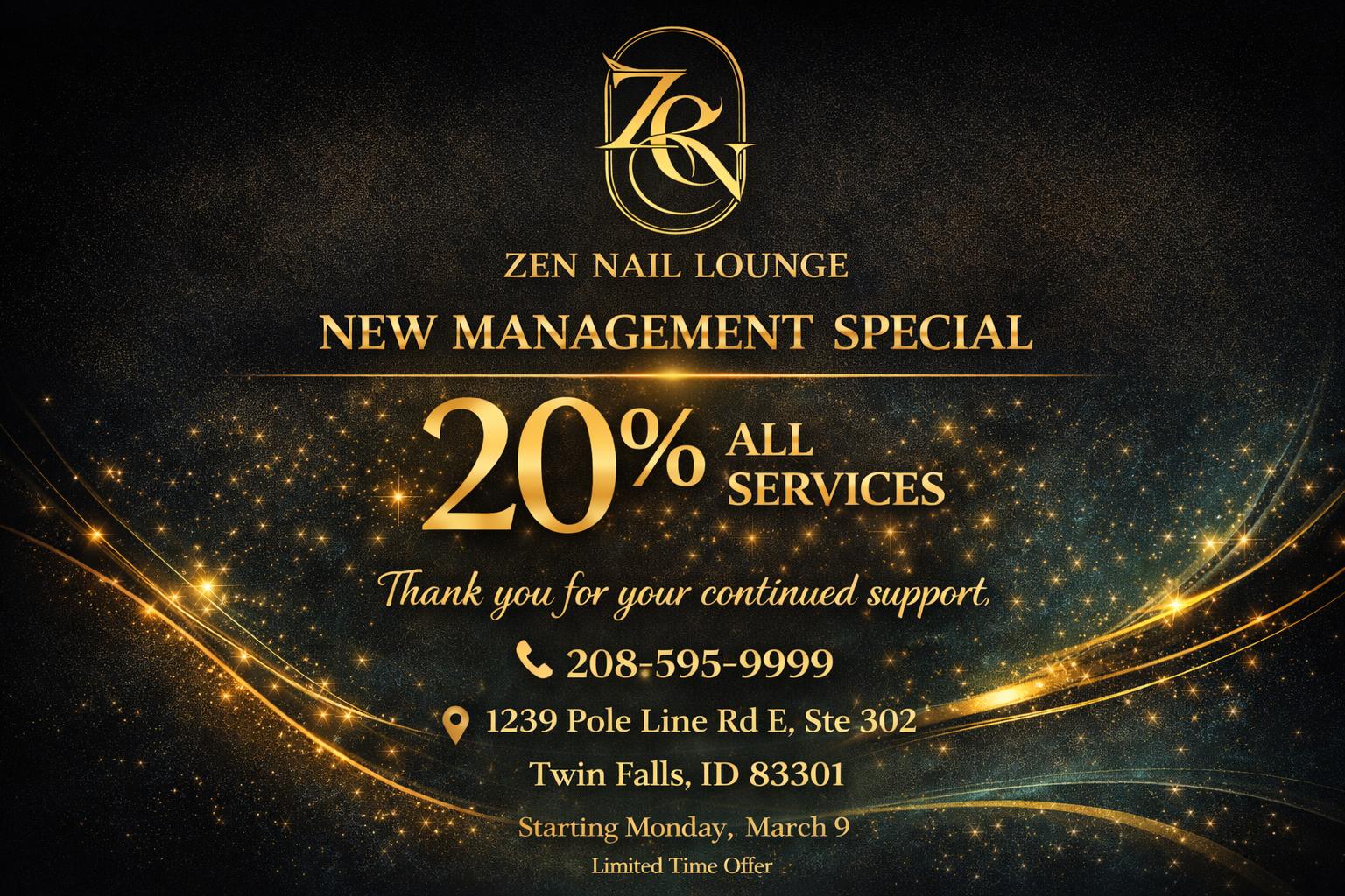 Zen Nail Lounge Promotion